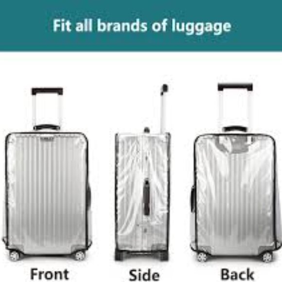 Luggage Protector / Suitcase Cover / Clear PVC / Waterproof -NWT- 28" - Picture 3 of 8